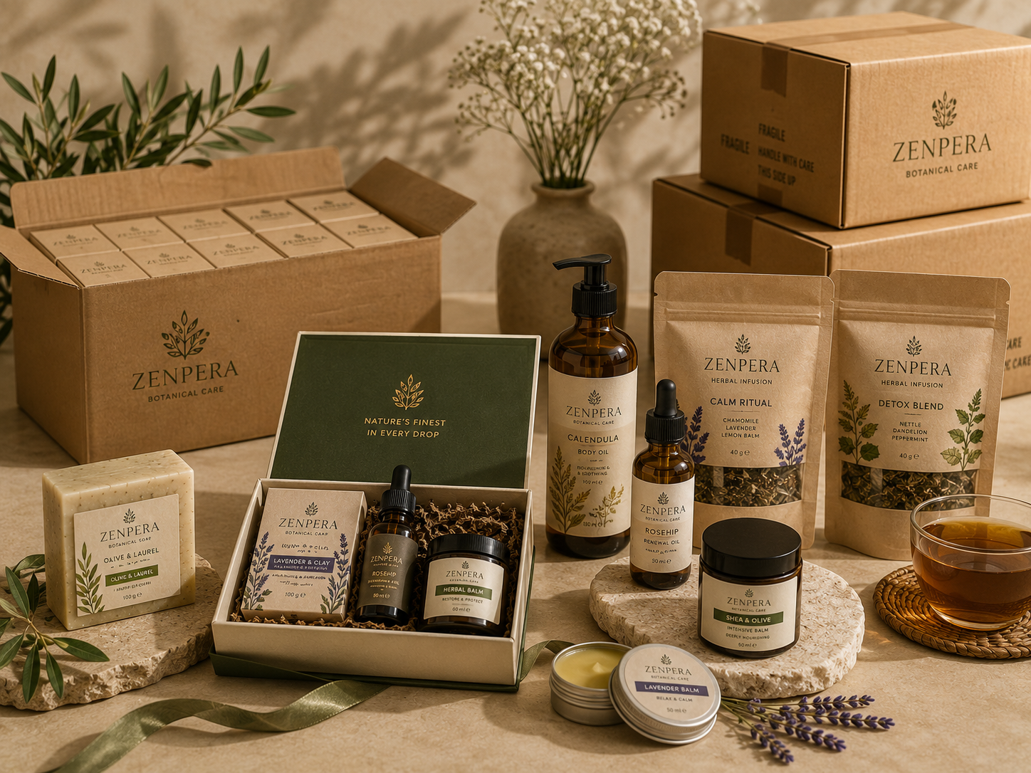 Zenpera premium packaging and presentation options